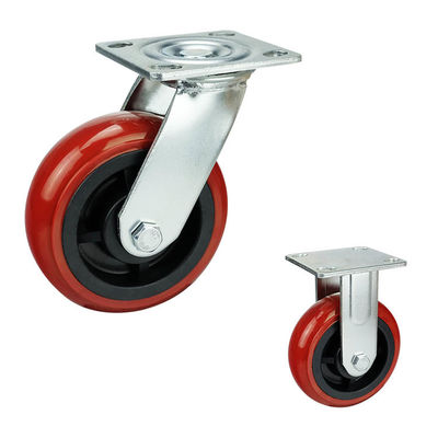 300kg Loading 200mm Heavy Duty Casters With Swivel Plate