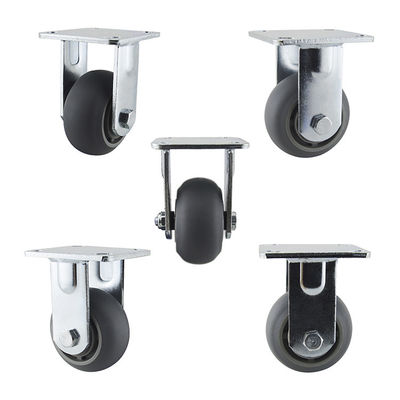 Rigid 440LBS 4 Inch Rubber Swivel Caster Wheels Silent Floor Protecting