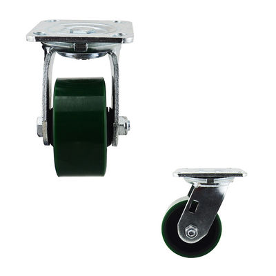 4x2 Inch Green 360 Degree Rotating Iron Core Heavy Duty Casters