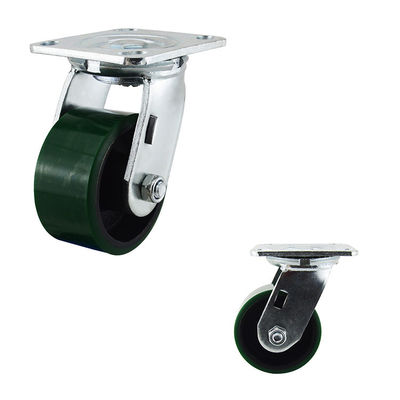 4x2 Inch Green 360 Degree Rotating Iron Core Heavy Duty Casters