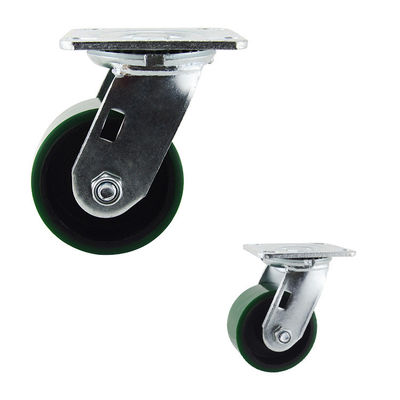 4x2 Inch Green 360 Degree Rotating Iron Core Heavy Duty Casters