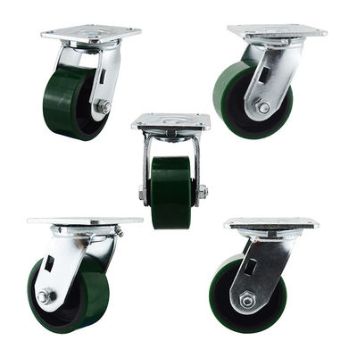 4x2 Inch Green 360 Degree Rotating Iron Core Heavy Duty Casters