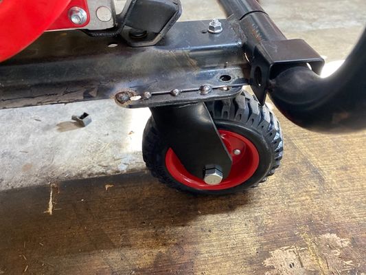 Steel Housing Heavy Duty Rubber Caster Wheel 8 Inch Durable Steel Rubber Combination Wheel Suitable for Warehouse Carts