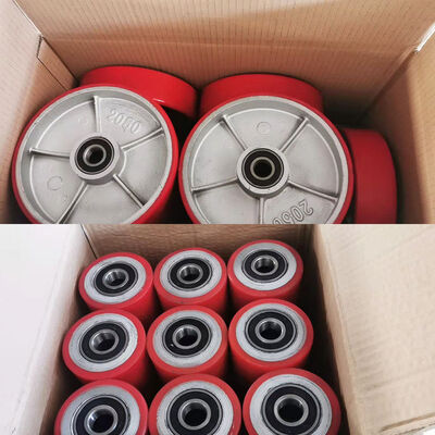 White Grey Medical Casters 3 Inches Wheel Diameter and Double Brake Offering Stability for Medical Equipment Transport