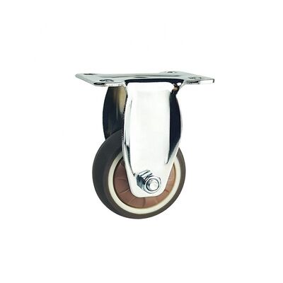 Non Marking Tread Rubber Casters Featuring Rubber PP Core Wheel Material Heavy Load Transport Wheels