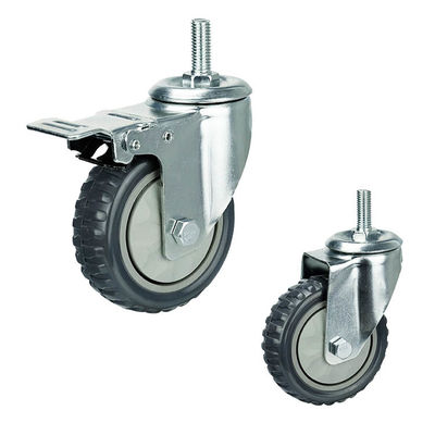 Top Plate Swivel Radius of 3-1/2 Inch Medium-load Casters for Medium Loads Heavy-duty Design