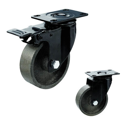 Roulettes moyennes robustes noires de 4 pouces pour tables de salon, capacité de charge de 120 kg